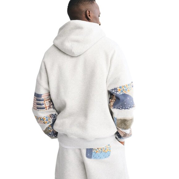 Abercrombie & Fitch Unisex Essential Popover Patchwork Embroidered Hoodie - Picture 2 of 9